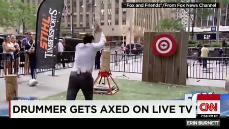 Pete's axe incident on CNN